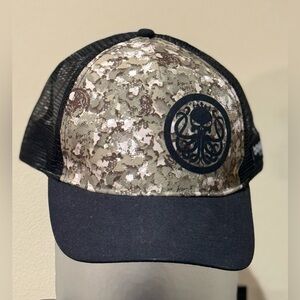 Octopus Trucker Hat Cap Art Under Visor